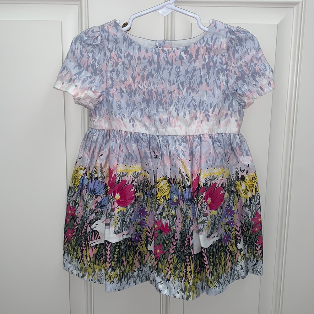 OshKosh B’gosh, 18-24m, Gorgeous Dress Reflect Art, Bunnies/ Flowers, Pretty